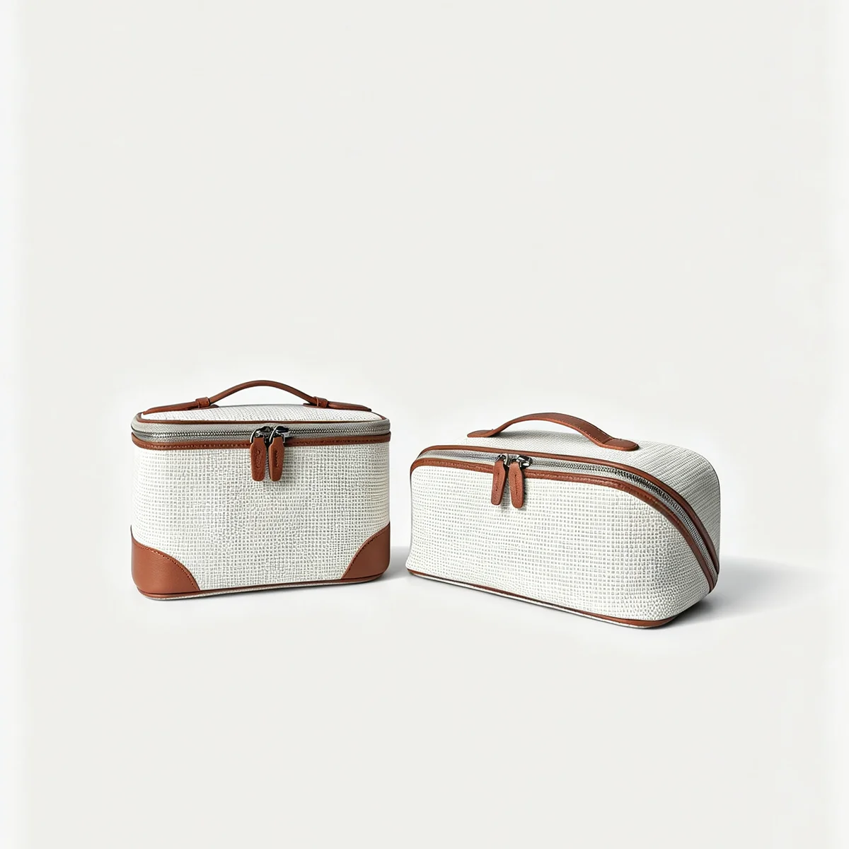 Neue Damen-Kosmetiktasche aus Canvas, hochwertigem Leder, große Reisehandtasche, Organizer, Damen-Toilettentasche, Luxustasche – Detail 19