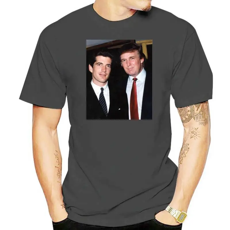 

Donald Trump And Jfk Anonymous T-Shirt Short Sleeve S 2Xl Custom Special Print Tee Shirt