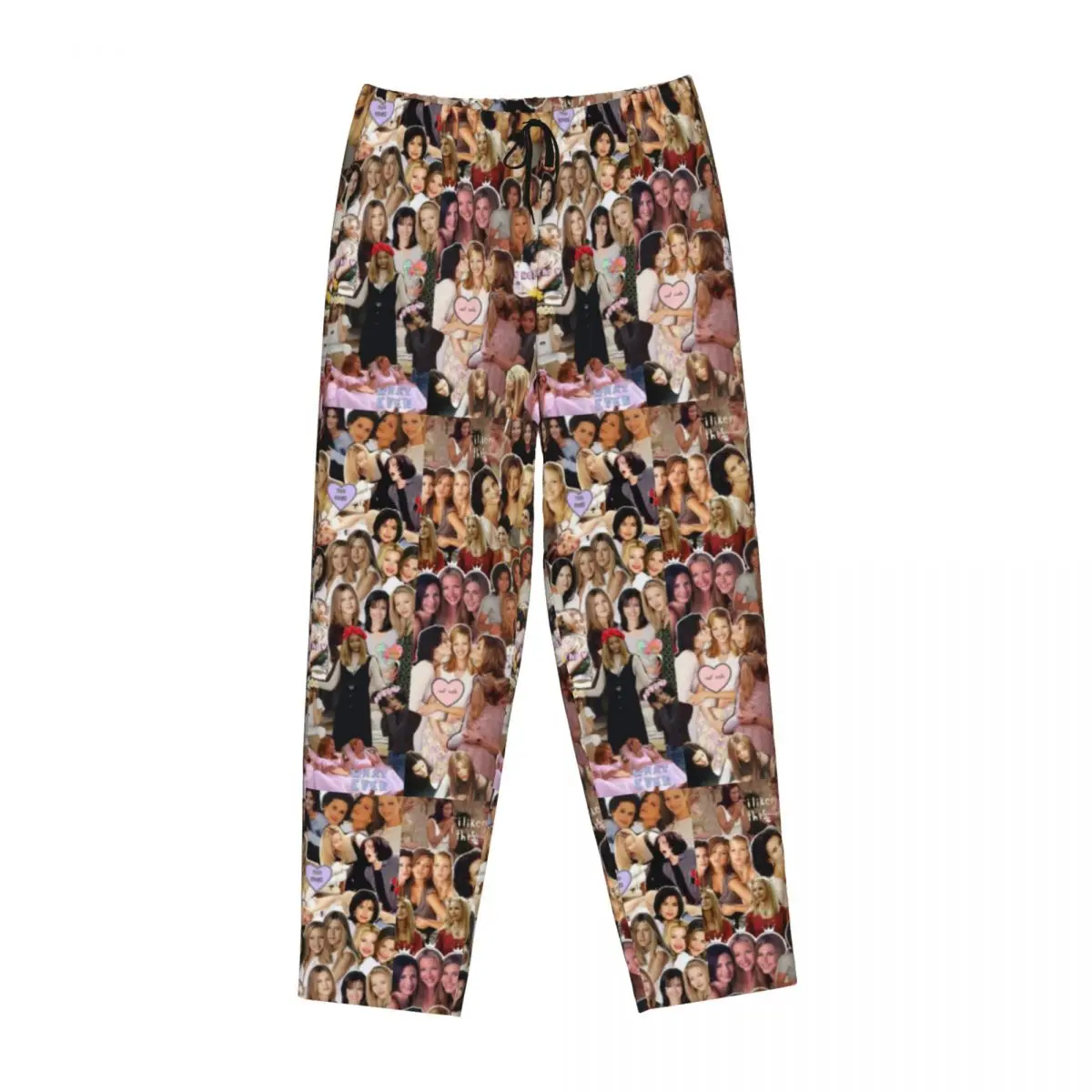 Custom Rachel Phoebe And Monica Pajama Pants Women Friends TV Show Sleepwear Lounge Sleep Bottoms Stretch with Pockets view 2