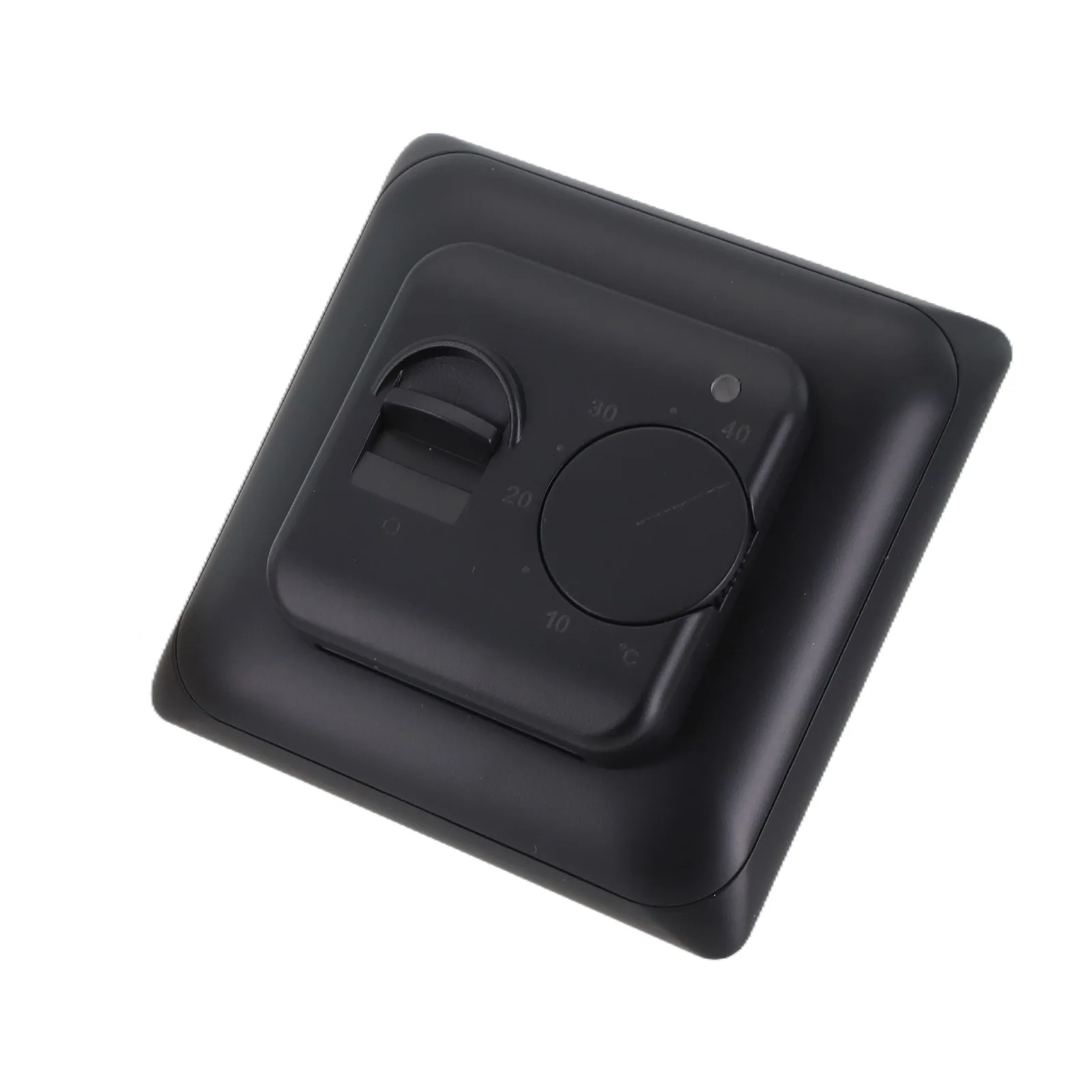 Black Temperature Controller Electric Floor Heating Perfect Control Power Switch Control Range Switching Power