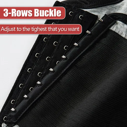 Imagen 2 del producto Carpeta de pecho 360 grados vendaje completo 3 filas hebilla estilo largo cómodo y transpirable carpeta deportiva