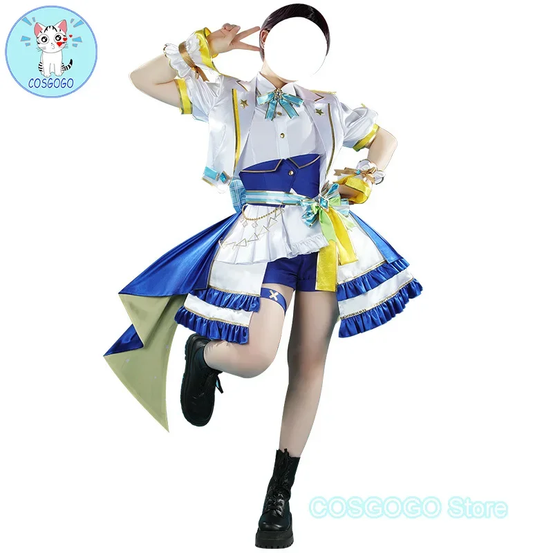 COSGOGO [Customized] YouTuber Hololive Ozora Subaru /Nekomata Okayu/ Houshou Marine Cosplay Costume Halloween Women New Clothing