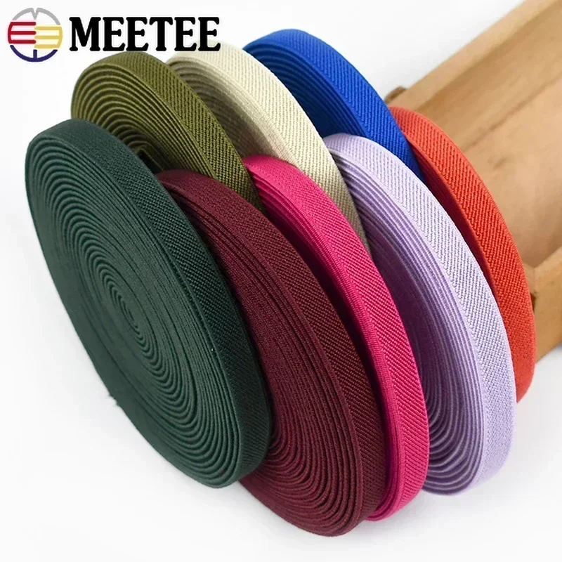 2/5M 10mm Sewing Elastic Band for Bra Soft Skin Underwear Rubber Bands Pants Skirts Webbing Ribbon Bias Binding Tapes