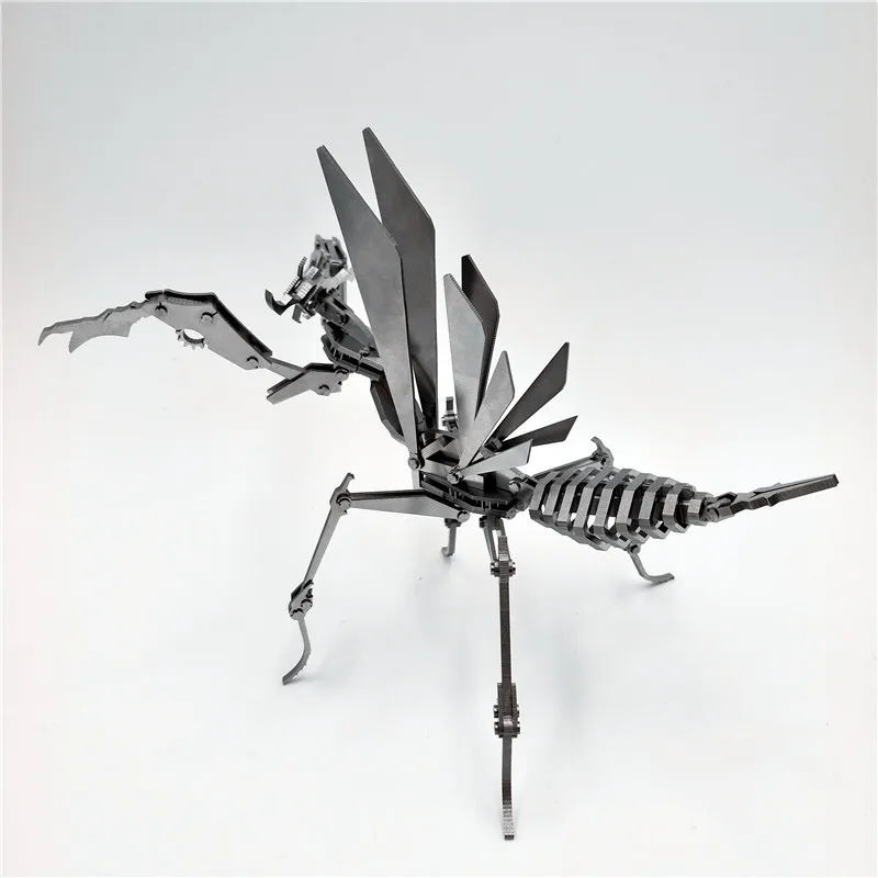 Mantis Beast 3D Metal Stainless Steel DIY Jigsaw Puzzle Model Creative Ornaments Gift Screwdriver Toy Scale Construction Vehicl