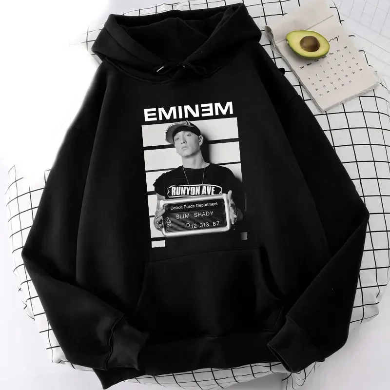 New Rapper Eminem Hoodies Print Men Woman Fashion Y2k Hoodie Sweatshirts Harajuku Oversized Pullovers Unisex Tracksuits Clothing