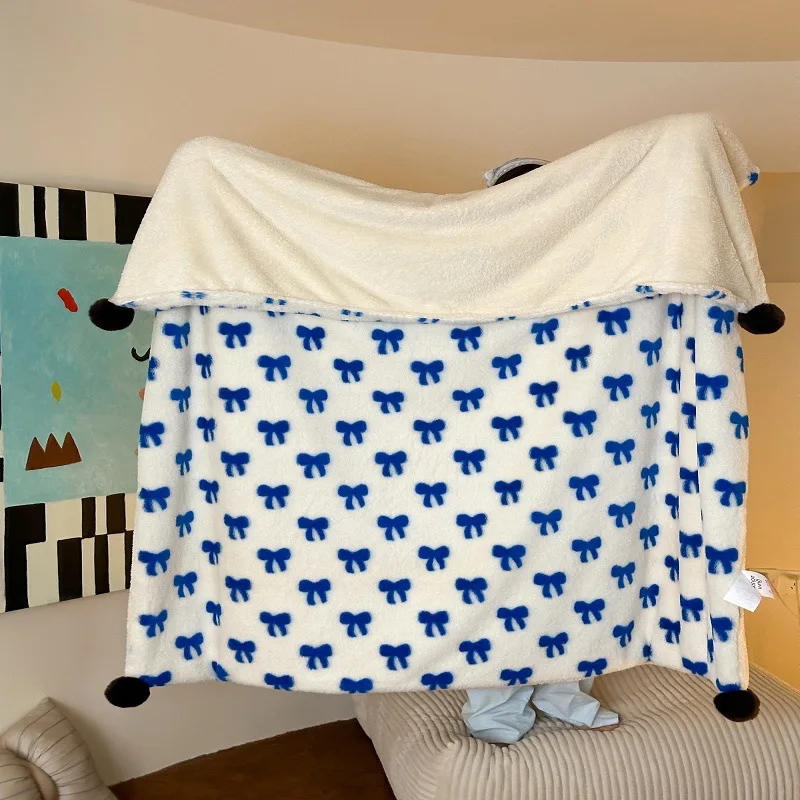 

Бархатное одеяло с изображением кролика и сердца для девочек, шаль, одно зимнее толстое одеяло для дивана, одеяло для сна