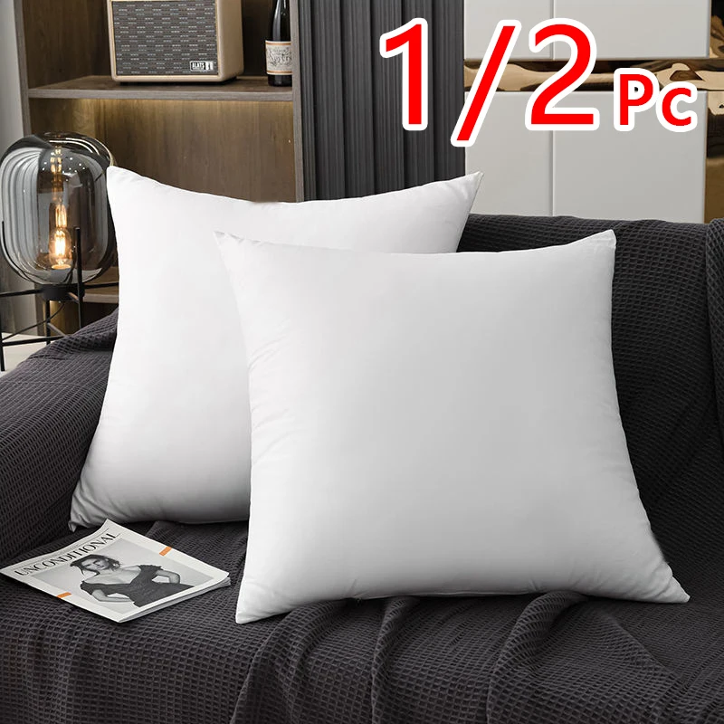 1/2 Pcs 100% Polyester Fiber Pillow Core Pillow - 40x40 45x45 50x50 55x55 60x60 for Home Decor And Comfort