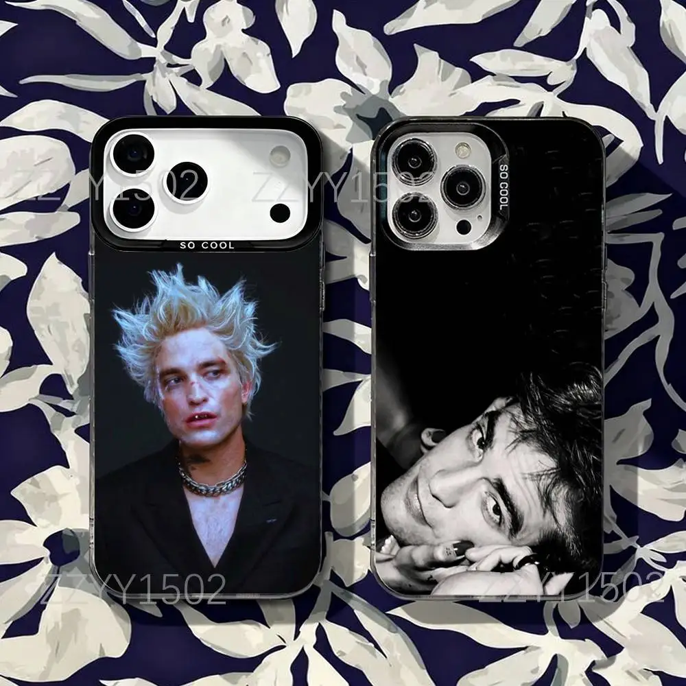 

Robert Pattinson Actor For iPhone 17,16,15,14,13,12,X,8,Pro,Max,Plus,SE4,Air,Mini Anti-Slip Black IMD Matte Case