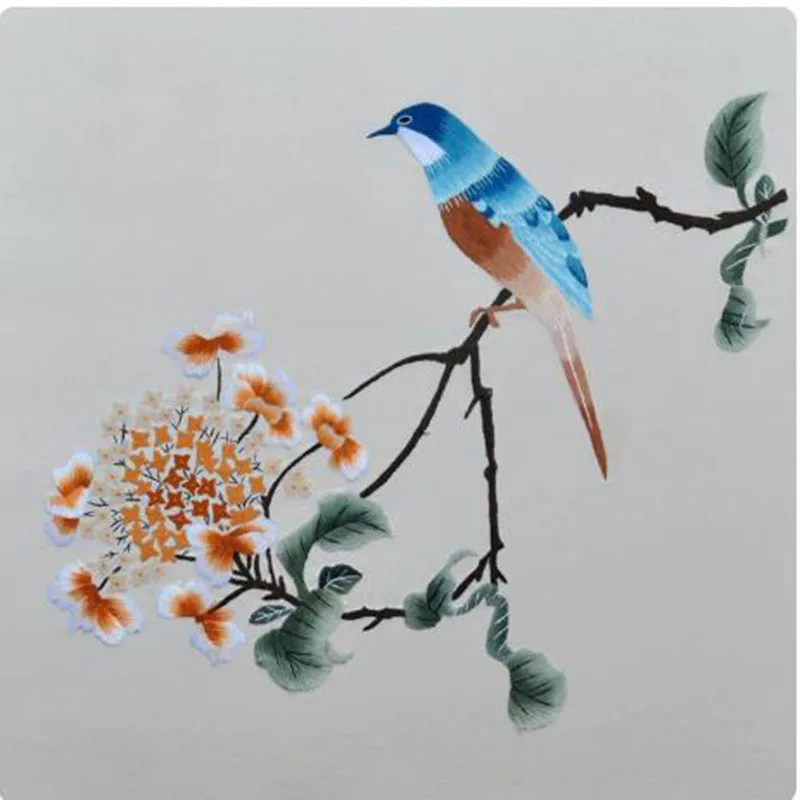 Suzhou Embroidery DIY Kit for Beginners, Chinese Silk Thread Material Package with Pattern, Needles, Instructions for Adults Gif