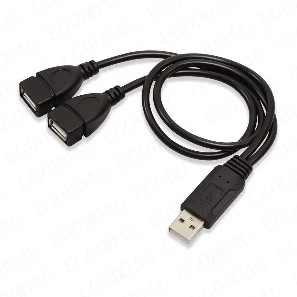 2 In 1 Usb2.0 Extension Cable Male To Female USB Data Cable Charging Cable for Hard Disk Network Card Connection