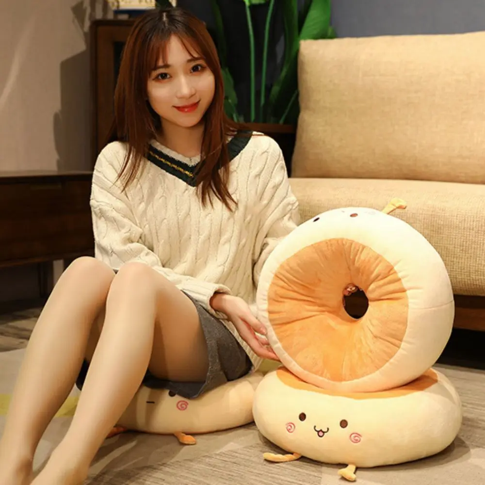 

Multifunctional PP Cotton Bread Seat Cushion Thickened Round Chair Cushion Beathable Soft Doughnut Office Sitting Mat Tatami