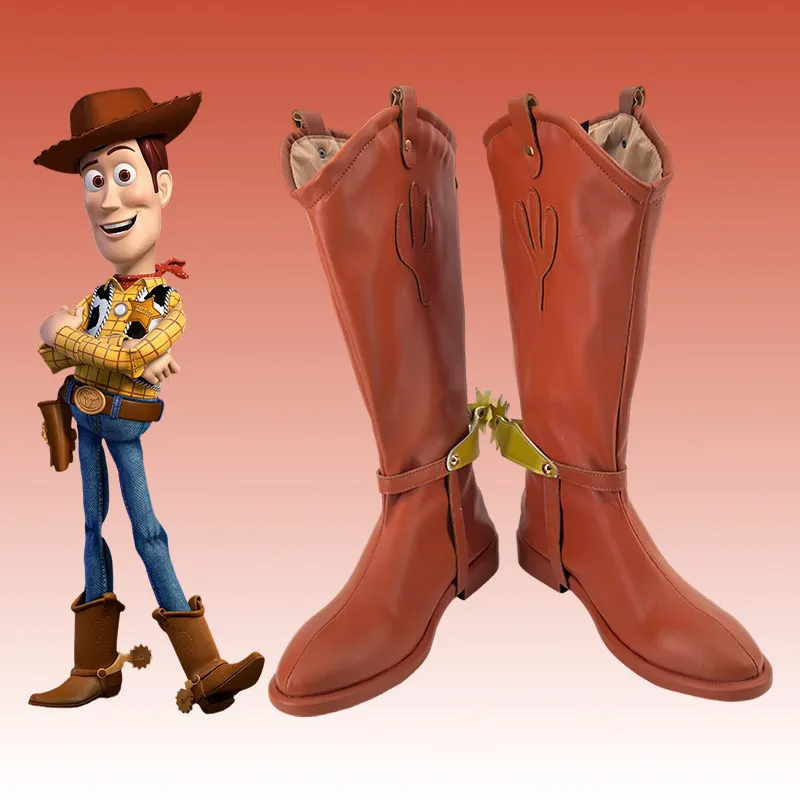 

Movie Cosplay Story Woody Shoes Boots Halloween Carnival Masquerade