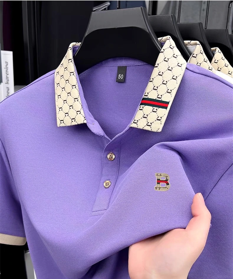 Nova Camisa Polo Masculina com - Summer Clothing Men Linen avaliação e preço