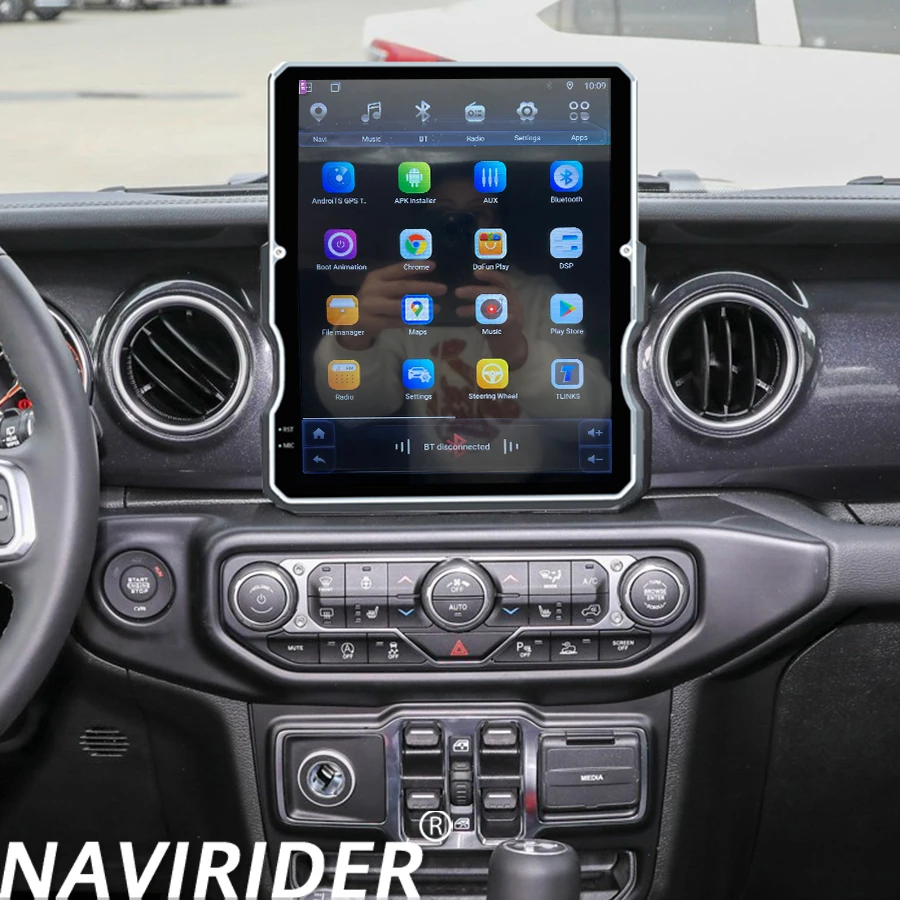 

12.1inch For Jeep WRANGLER 2018-2023 Android 14 Screen Car Radio Multimedia GPS Tesla Style Video Navi Player Carplay Head Unit