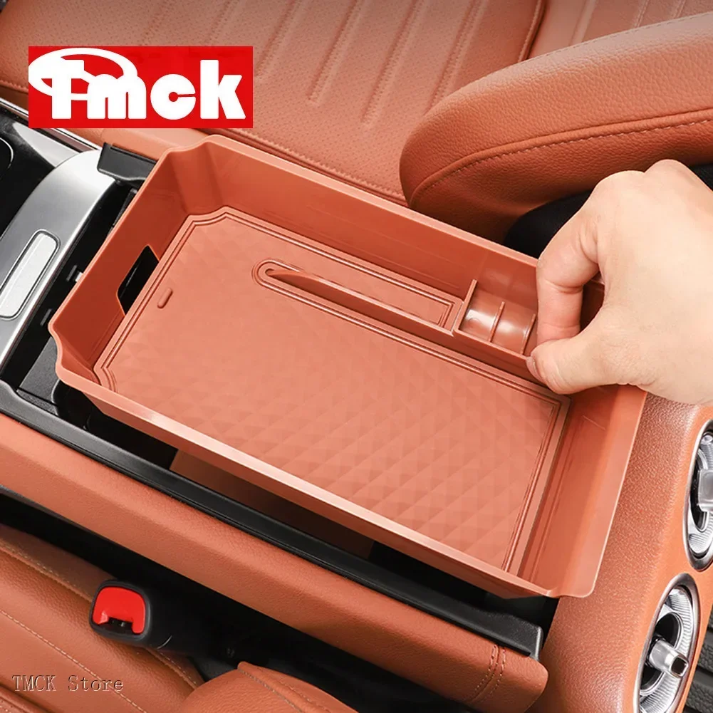 For Mercedes Benz GLC Class X254 W254 GLC260 GLC300 2023-2025 Car Accessories Central Armrest Storage Box Organizer Tray Holder