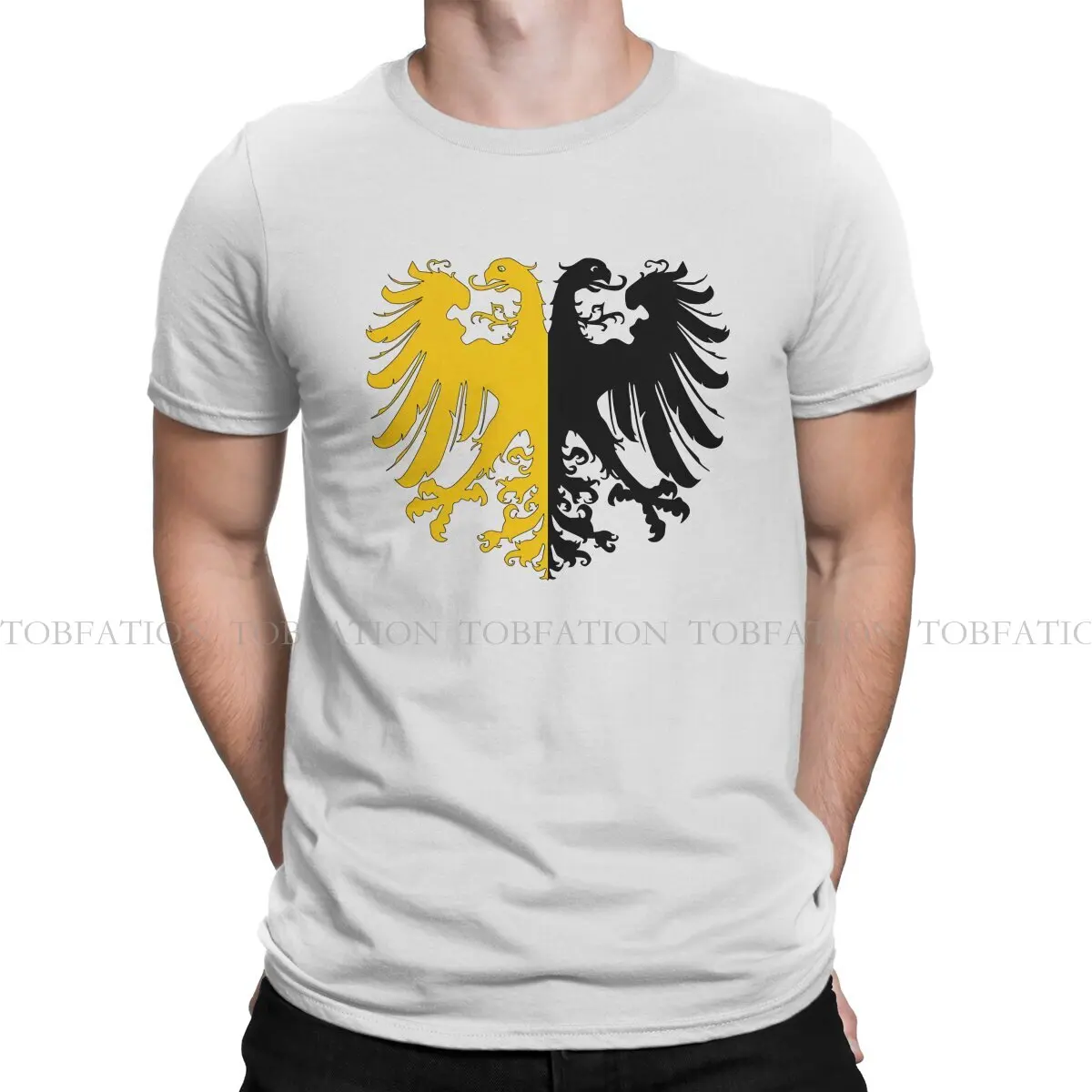 Roman Empire Double Headed Eagle T Shirt Classic Teenager Graphic High Quality Tshirt Large O-Neck Men Clothes