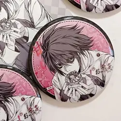 L Lawliet Cake Badges DEATH NOTE Anime Goods Collection Kawaii Brooch Bag Accessories Cute Ornament Desk Display Friend Gift