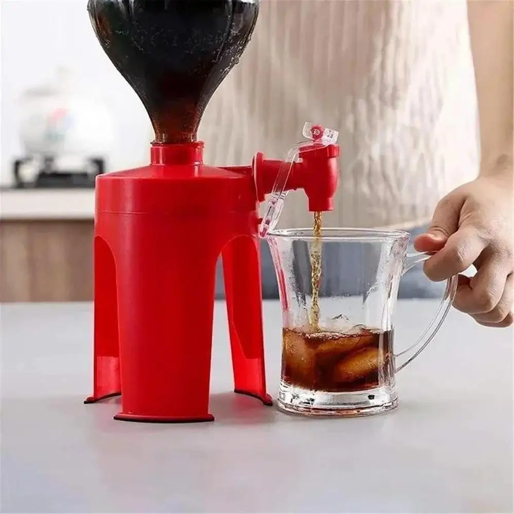 Creative Hand Pressure Type Coke Bottle Inverted Drinker Carbonated Beverage Inverted Home Beverage Machine Coke Machine
