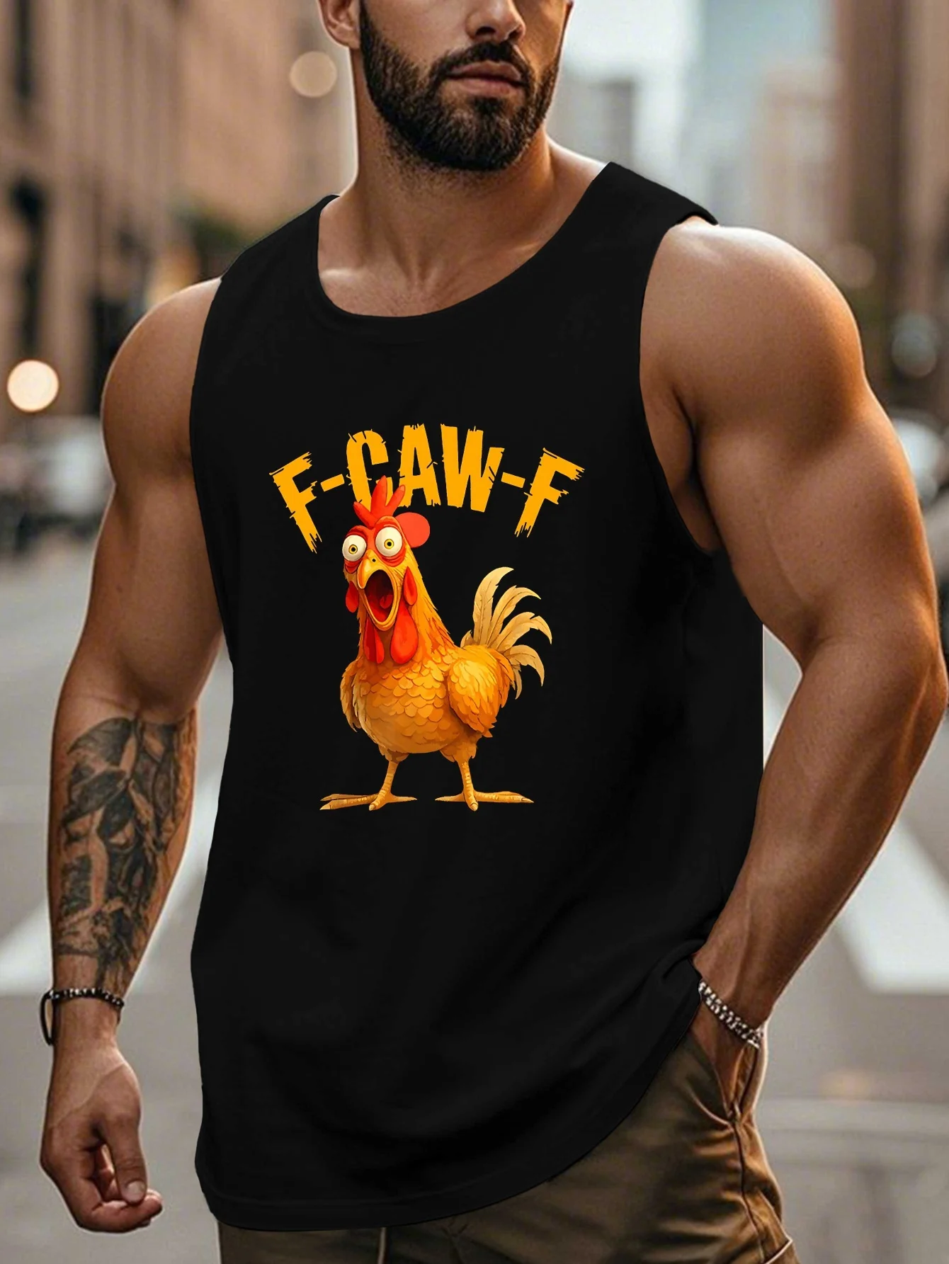 

F CAW Fchicken Large-Sized Men's Jacket