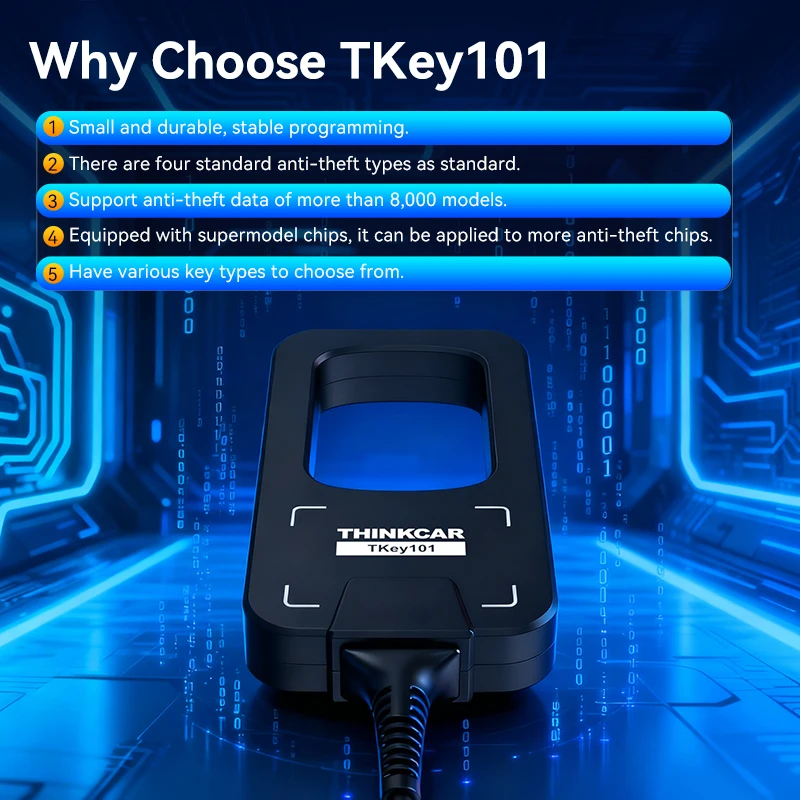 THINKCAR TKey 101 Key Programmer Car Key Generate/Matching/Anti-theft Chip Reading and Writing Anti-Theft