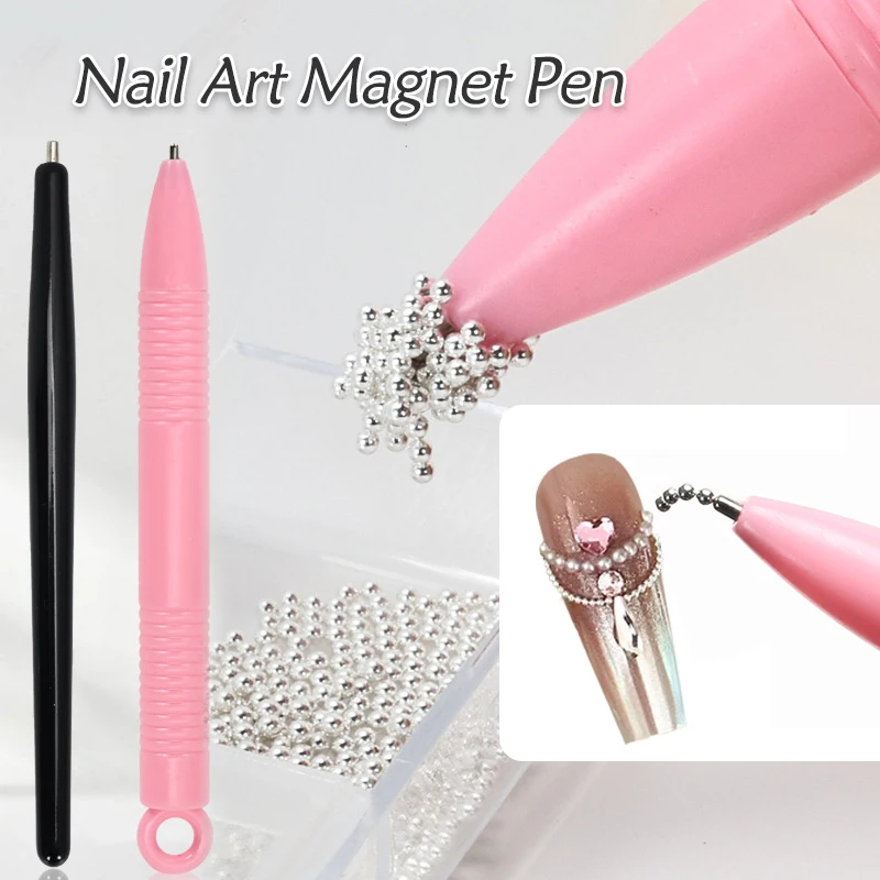 Suction Steel Ball Special Magnet Pen Nail Art Super Strong Iron Suction Cat Eye Nail Polish Bead Chain Tool Nail Art Magnet Pen