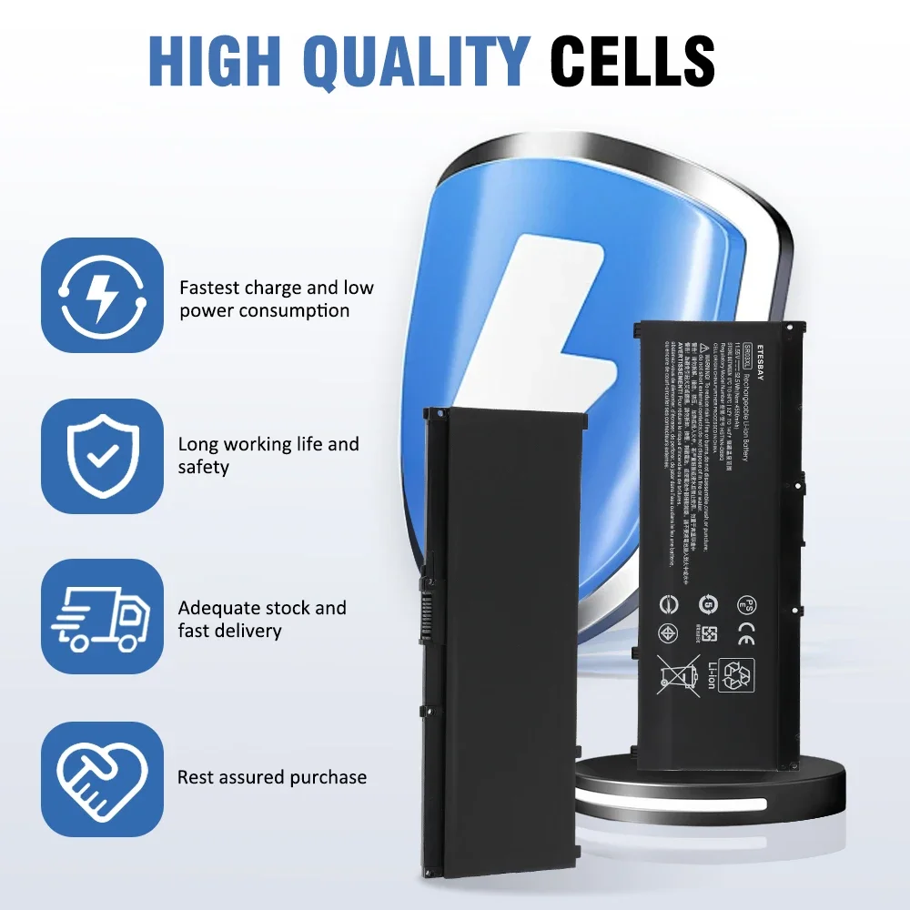 ETESBAY SR03XL 4550 мАч для HP Pavilion 15-cx0003ng 15-CX0058WM 15-CX CX0056WM Envy X360 15-CN 15-CP 17-BW Series аккумулятор для ноутбука
