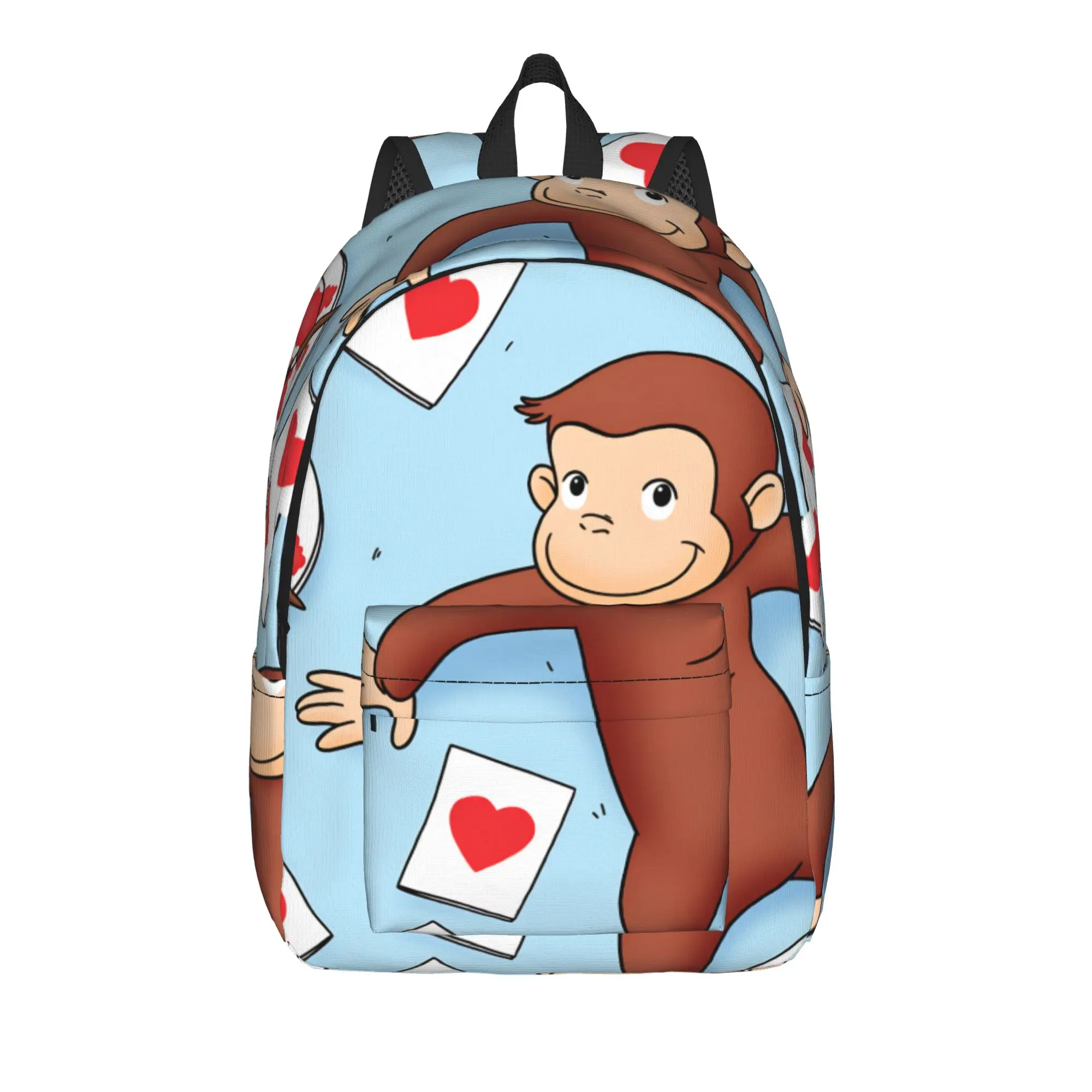 Curious George Collage (3) Backpack  Cycling Backpacks Teen Style School Bags Colorful Durable Rucksack