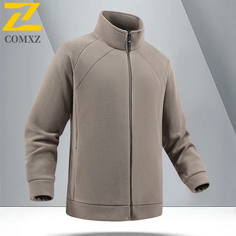 

COMXZ дорожная куртка с воротником-стойкой, мужская универсальная офисная утолщенная теплая парка, повседневная легкая зимняя куртка на молнии в повседневном стиле