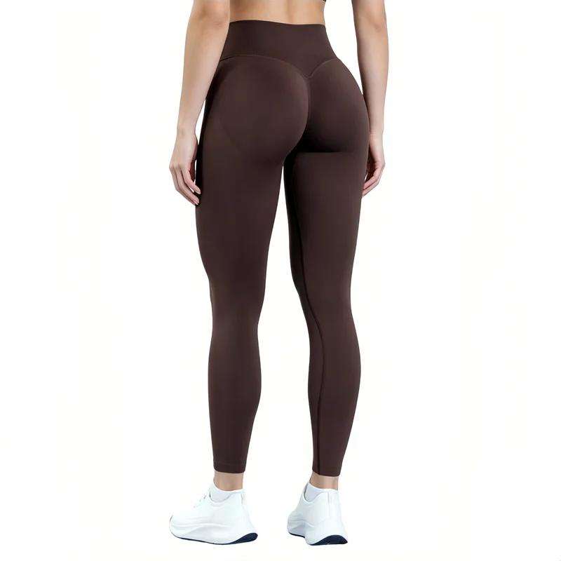 HISTELLO Gym Leggings Seamless Women Solid Color Yoga Clothing Hip Lifting Elastic Slim Fitness Tights Gym Biker Workout Pants