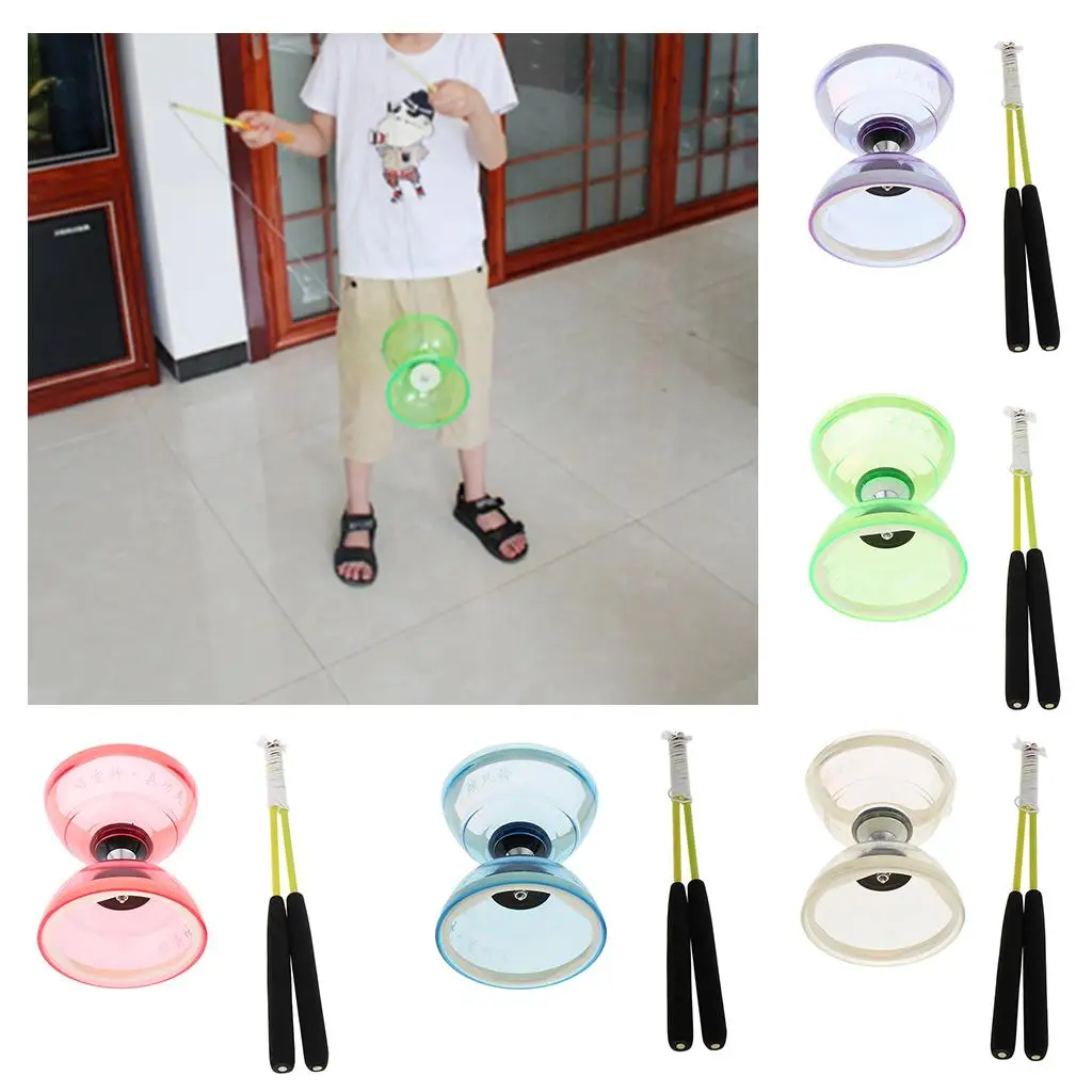 Pro Triple Bearing Medium 5 Inch Chinese Diabolo Toy with Carbon