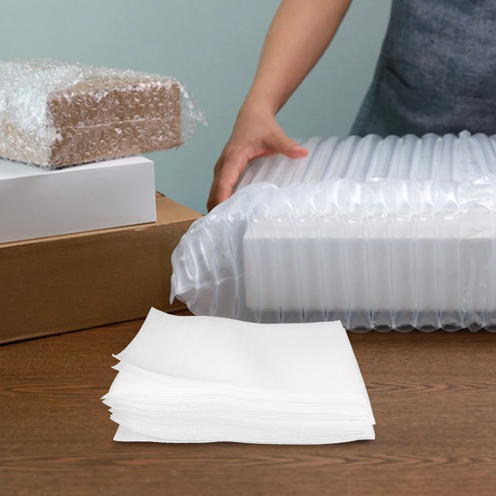 100 Pcs Pearl Cotton Bag Package Packing Material Glass Pouches for Moving Wrap White Dishes and Glassware Express