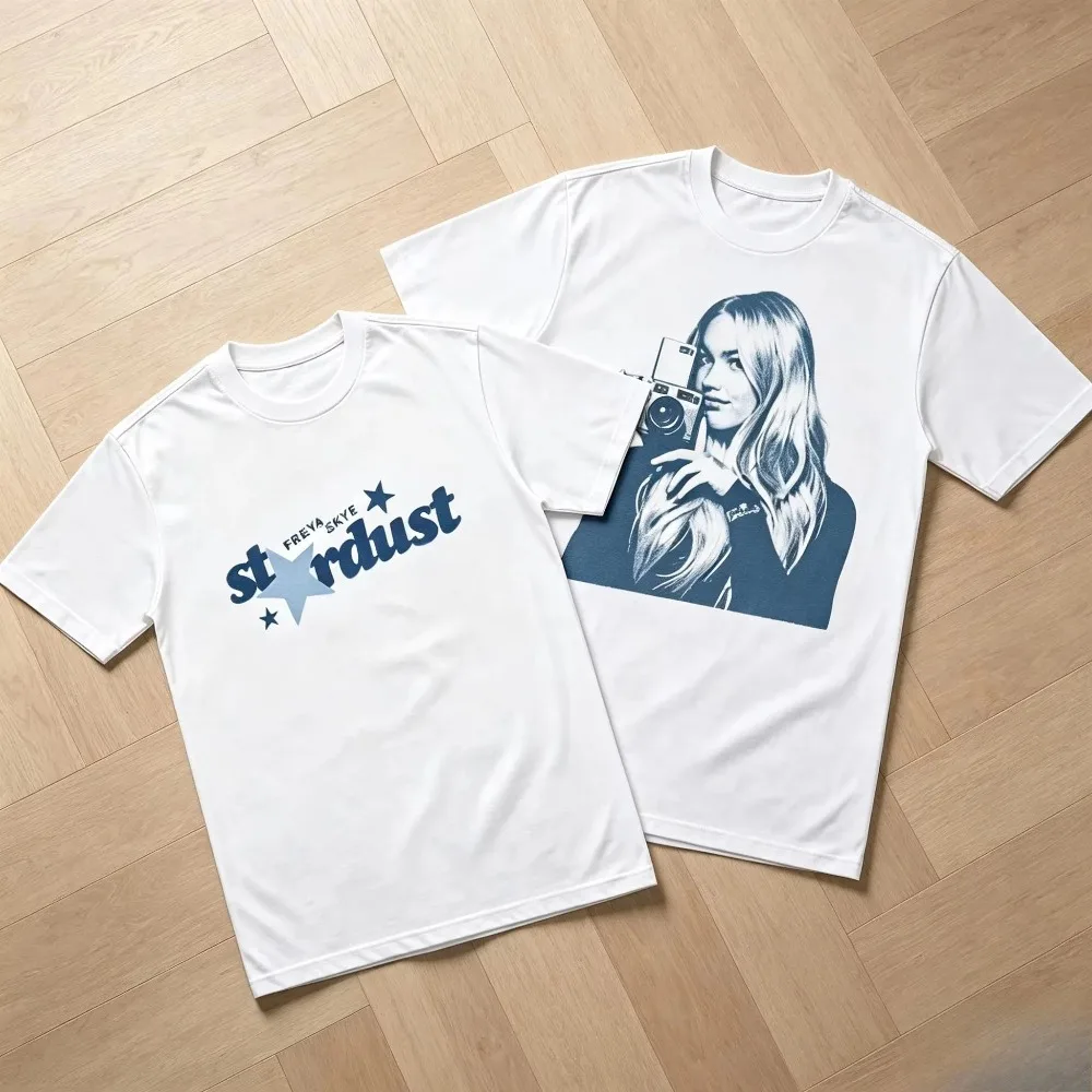 New Freya Skye Stars Align Tour for Men and Women Summer Cotton Clothing Fashion Casual Short Sleeved Unisex T-shirt