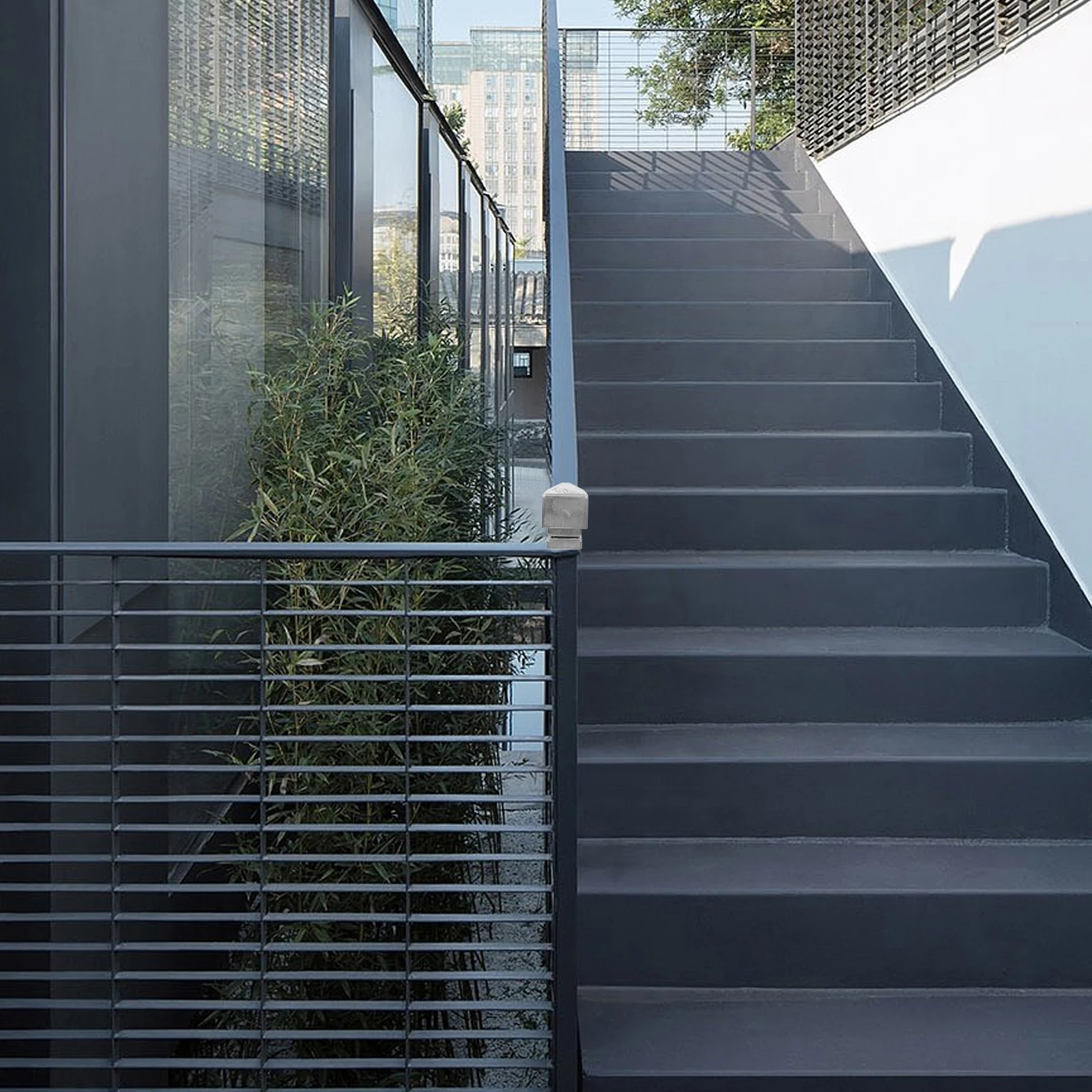 

1pc Square Post Cap Metal Finial Durable Stainless Steel Topper For Garden Fence Railings Replacement Lawn Decor Fence Covers