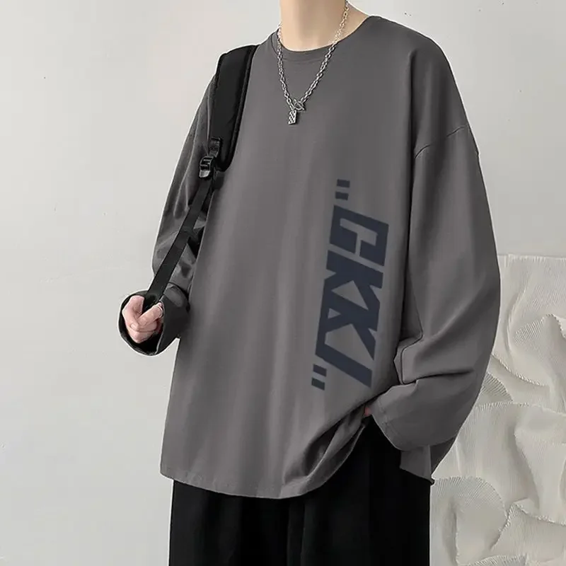 LIBIELIY Fashion O-Neck Loose Casual Printed T-Shirts Men's Clothing 2024 Spring Summer New Oversized All-match Tops Korean Tee