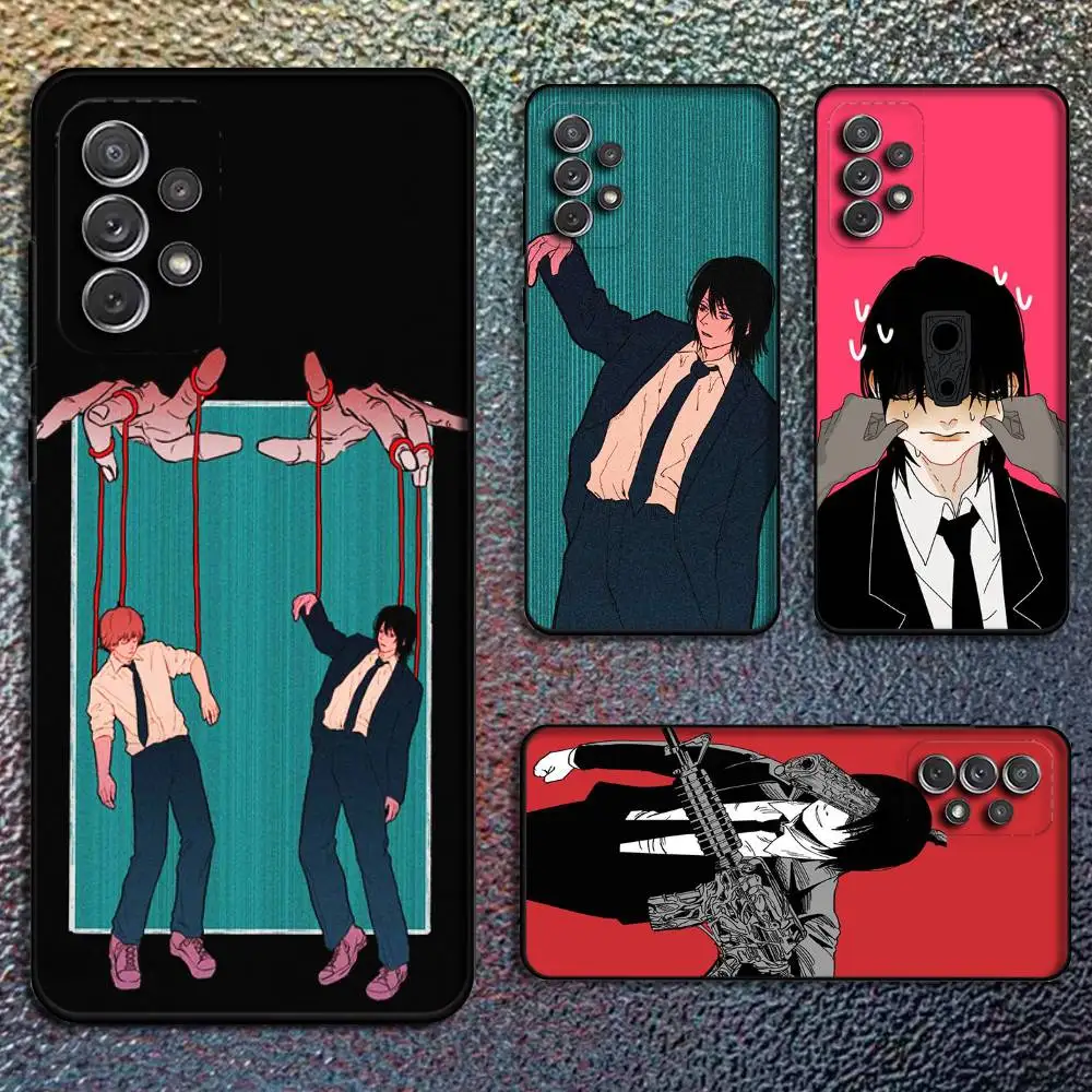 

Aki Gun Devil Anime Phone Case For Samsung S25,S24,S21,S22,S23,S30,Ultra,S20,Plus,Fe,Lite,Note,10,9,5G Black Cover