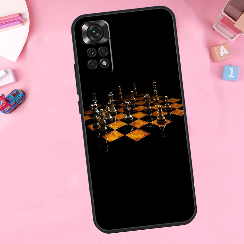 Chess Case For Xiaomi Redmi Note 12 11 10 9 8 Pro 12S 11S 10S 9S 8T 10A 10C 9A 9C 9T 12C Cover