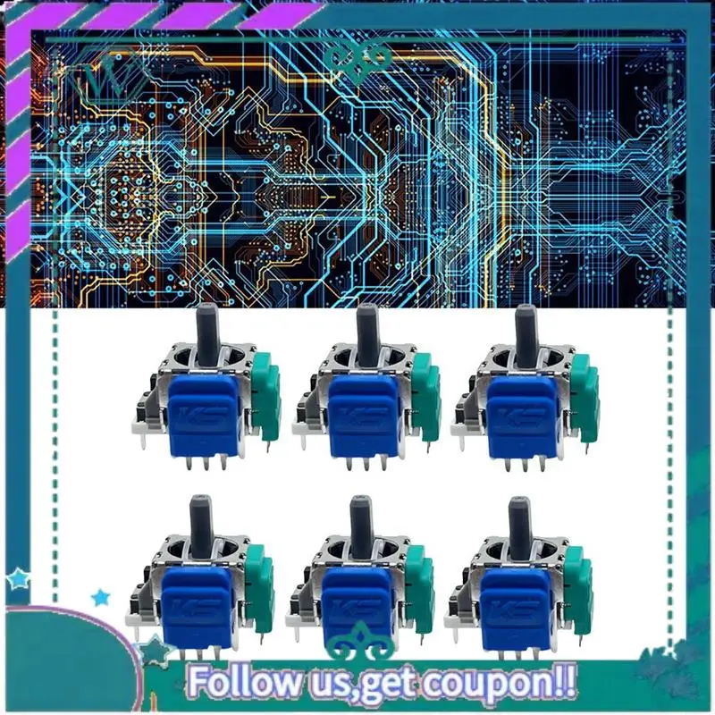 

Upgraded 10PCS TMR Electromagnetic Joystick For One/Series S/X Gamepad Upgrade TMR Joystick 3D Analog Thumbstick Controller