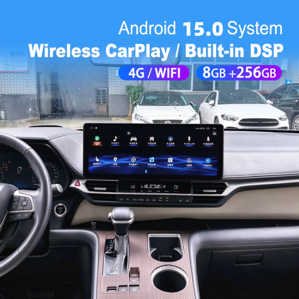 17 Inch Android Screen For Toyota Sienna 2021~2025 Car Multimedia Automotive Carplay GPS Navi Car Radio Stereo Head Unit