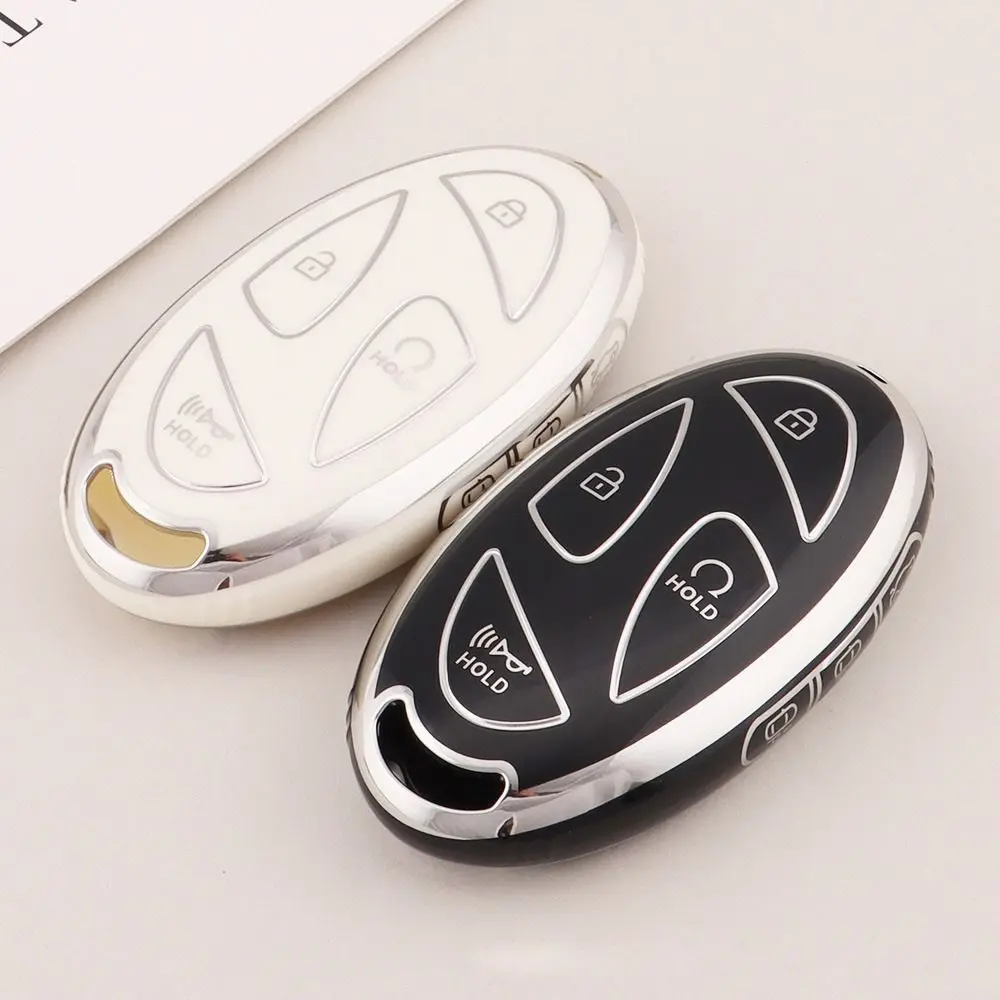 TPU 5/7 Buttons Car Key Case Portable Fashion Key Fob Cover Key Protective Case for Hyundai Grandeur GN7 loni q6 Car Accessories