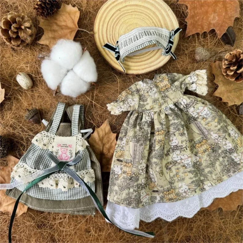 BJD Doll Clothes 30cm 1/6 Scale Winter Dress and Cute Hat Accessories for Girl's Gift Outfit