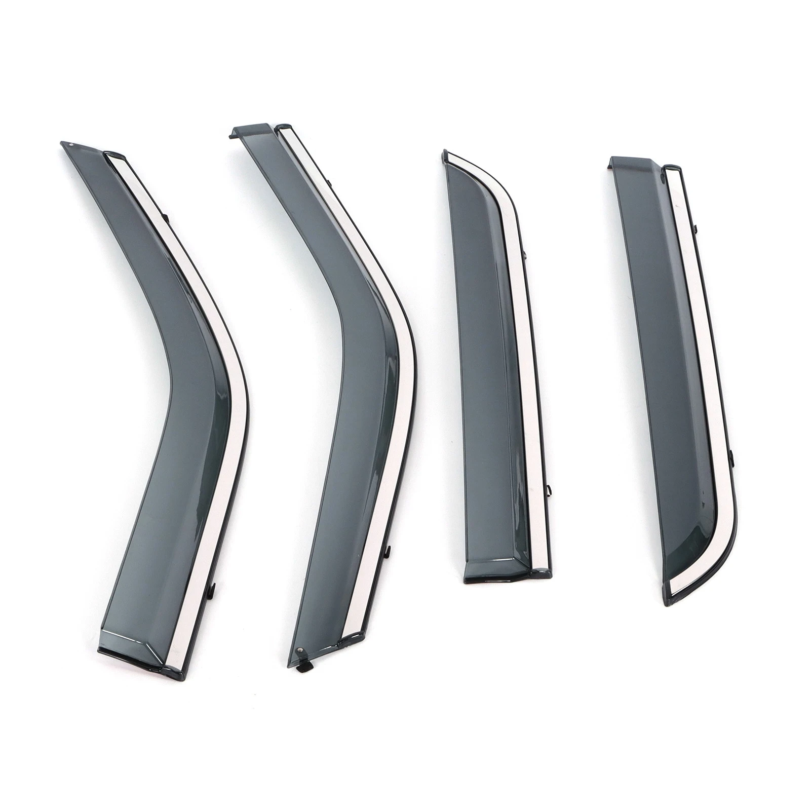 

4PCS Window Visor - Stainless Steel Deflector, Replacement for Ford Explorer 2013‑2018, Auto Rain Shield & Ventilation Accessory