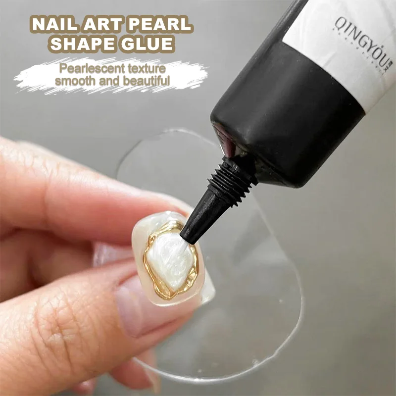 15ML 3D No Wipe ประติมากรรมเจลเล็บ 3D Chrome Nail Art Designs Rhinestone กาวการสร้างแบบจําลอง Soak Off เล็บเจล