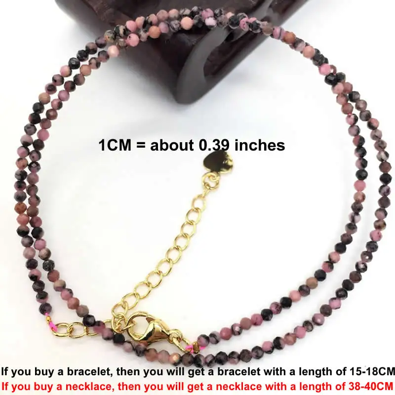 Facettierte Edelsteine 2-3mm Perlen Halskette Armband Kristall Quarz Achat Labradorit Amazon Choker Herren Damen Schmuck Party Geschenk – Detail 22