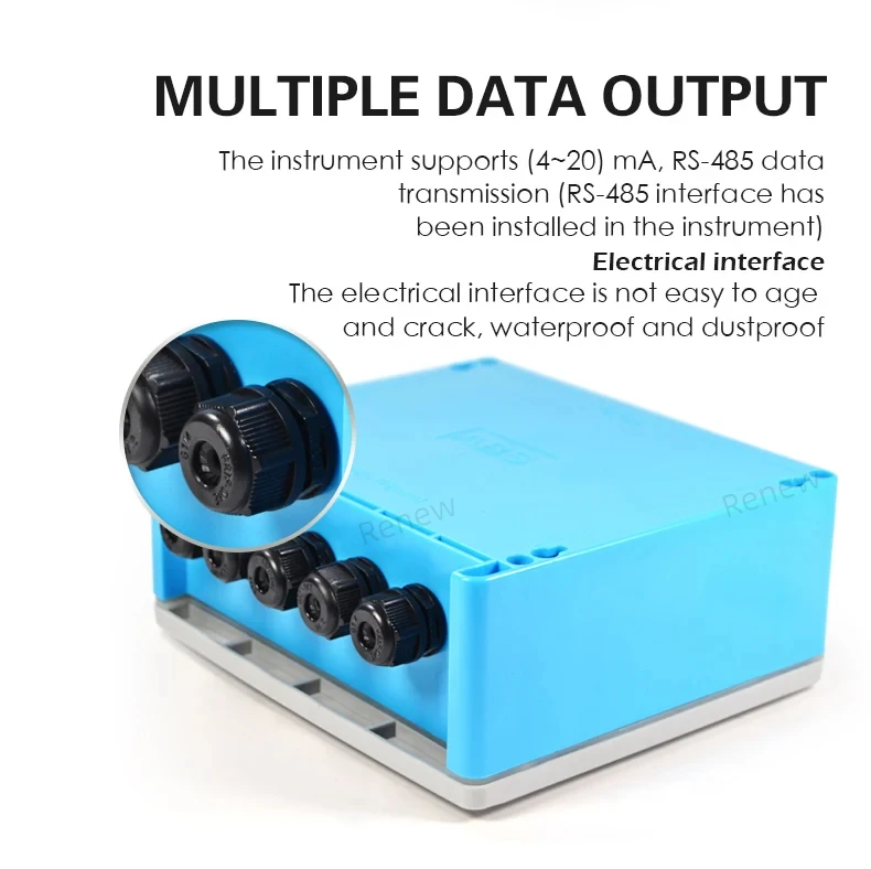 Ultrasonic Open Channel Flowmeter Rectangular Weir Current Speed Flow And Level Sensor Liquid Water Flow Meter