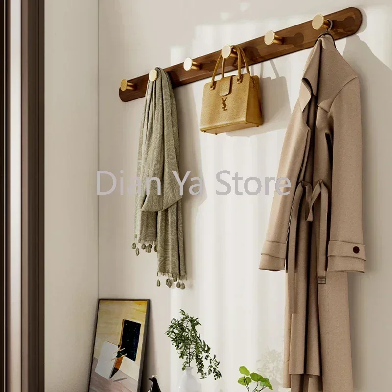 Nordic Entrance Auvent Clothes Dress Rack Garment Hanger Coat Hat Wall Mounted Clothes Hangers Perchero Pared Hallway Furniture