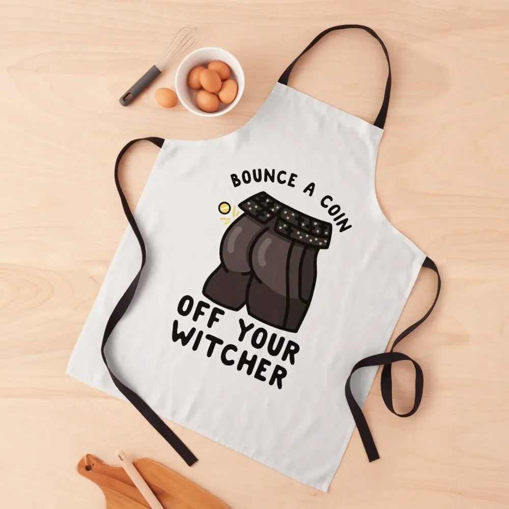 

Christmas Gift Bounce A Coin Off Your Witcher Apron Kitchens Men Men gift Apron