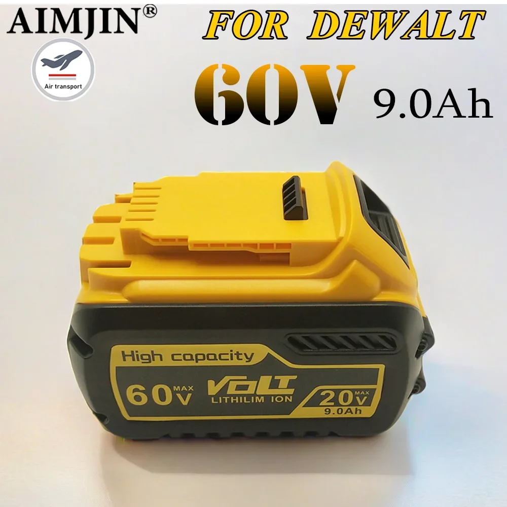 

For Dewalt 20V/60V 9000mAh Rechargeable Battery DCB200 60V MAX Flexvolt Hammer DCB609 DCB205 DCB206 DCB209 Power Tool Battery