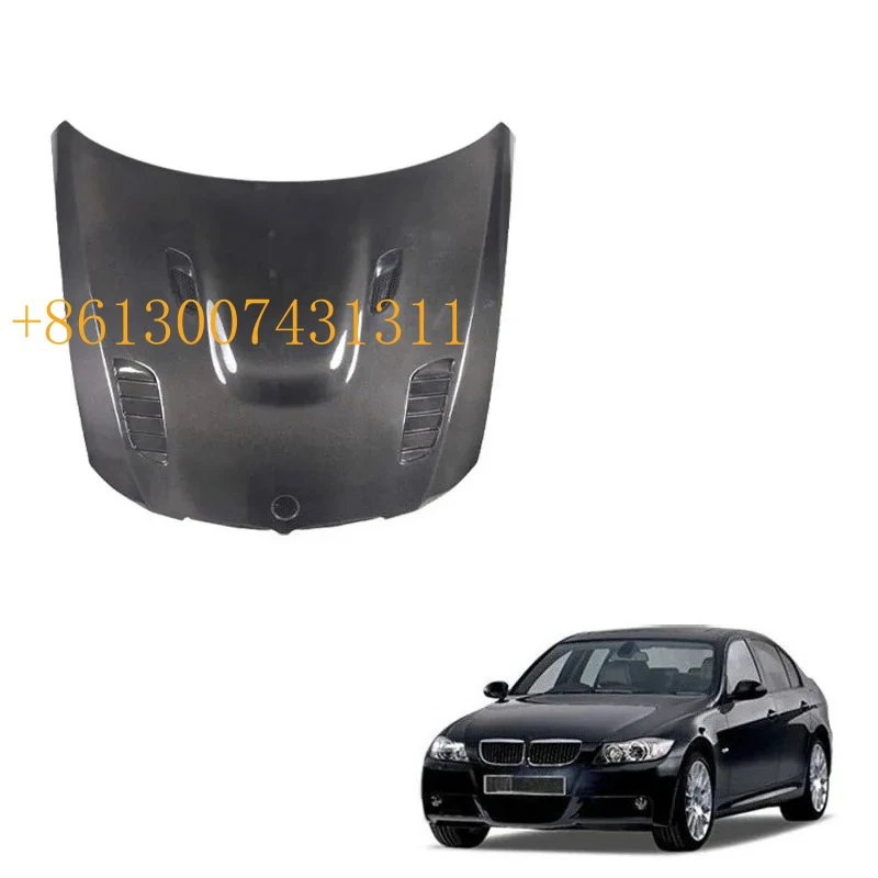 

FactoryAuto Body Parts Front Bonnet Hood Cover V Style Carbon Fiber Engine Hoods 3 Series E90 Pre 2005-2008