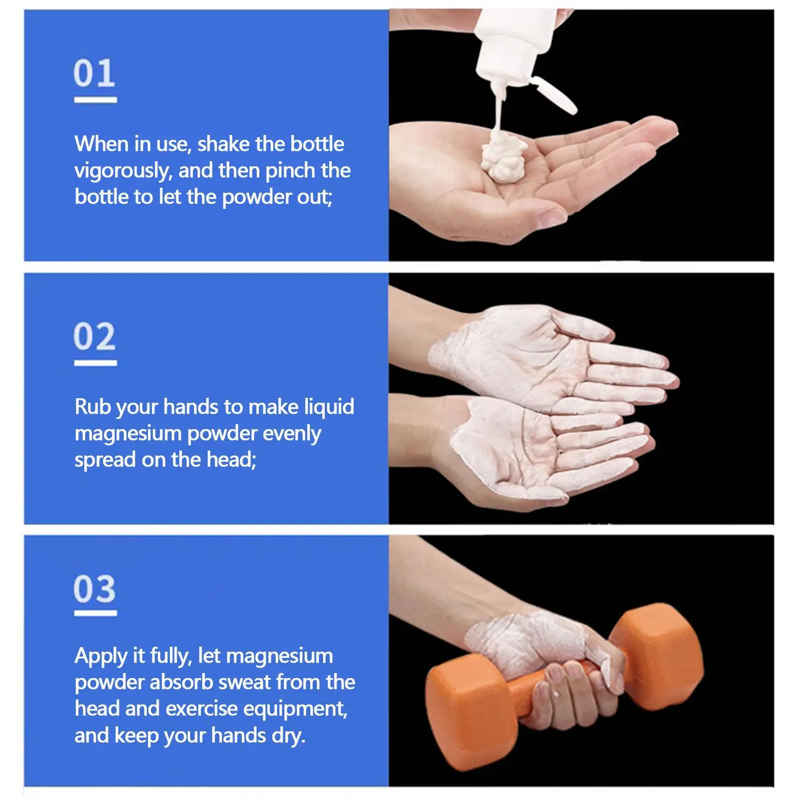 Polvo de Magnesio Líquido 30ml/50ml/100ml, Polvo Antideslizante para Entrenamiento, Crema Antideslizante para Levantamiento de Pesas, Escalada, Gimnasio, Deportes