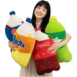 55Cm Simulatie Koolzuurhoudende Drank Pluche Kussen Grappige Sprite Cola Fanta Soda Zacht Gevulde Cartoon Pop Rugkussen Beste Cadeau